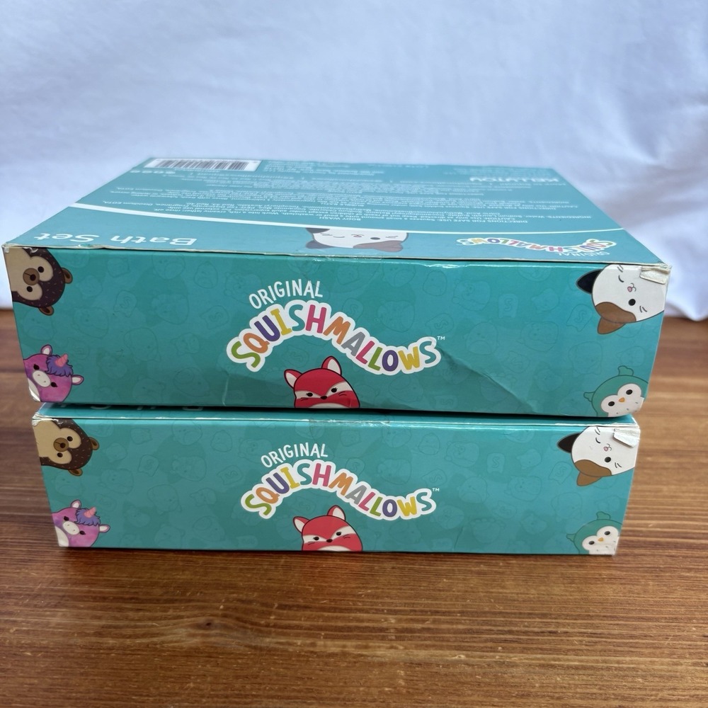 Lot 2 Original Squishmallows Bath Set Unopened Sealed Pineapple Berry - Picture 7 of 7